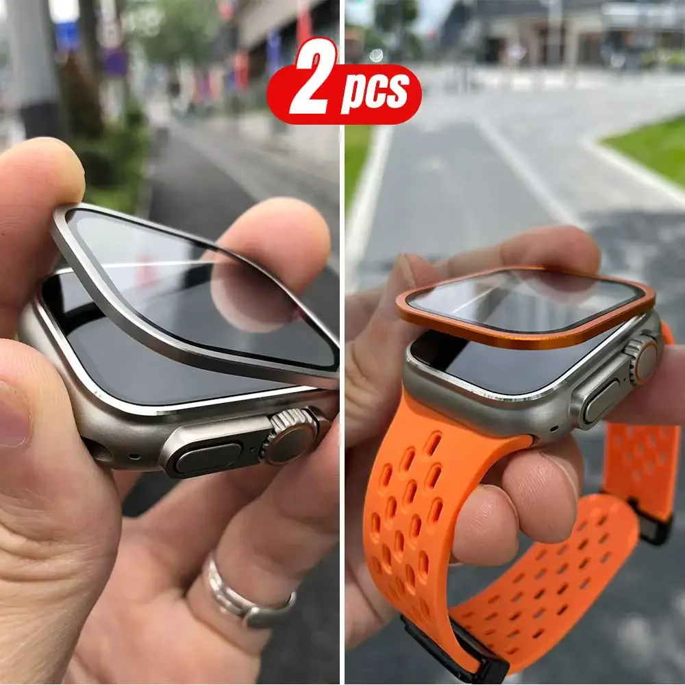 2PCS Titanium Metal Frame for  - Smartwatch Screen Film 评论和价格