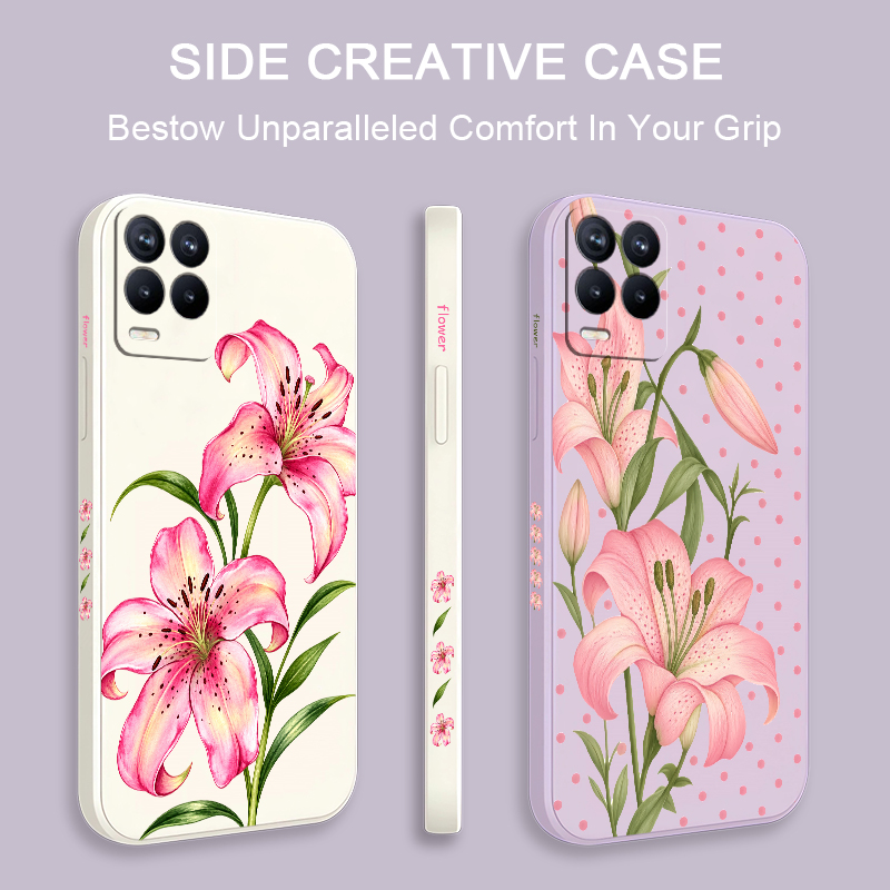 Pink Flowers Case For OPPO Rea - Realme Note 50 评论和价格