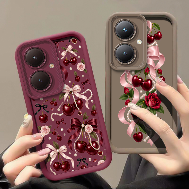 Cartoon Cherry Bow Pattern Pho - Vivo Y28 评论和价格