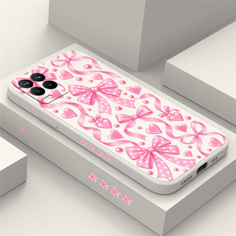 Pink Bow Knots Case For OPPO R - Realme Note 50 评论和价格