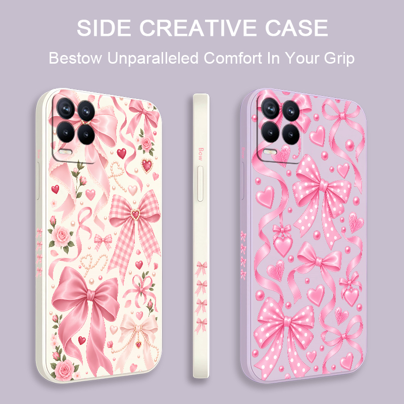 Pink Bow Knots Case For OPPO R - Realme Note 50 评论和价格