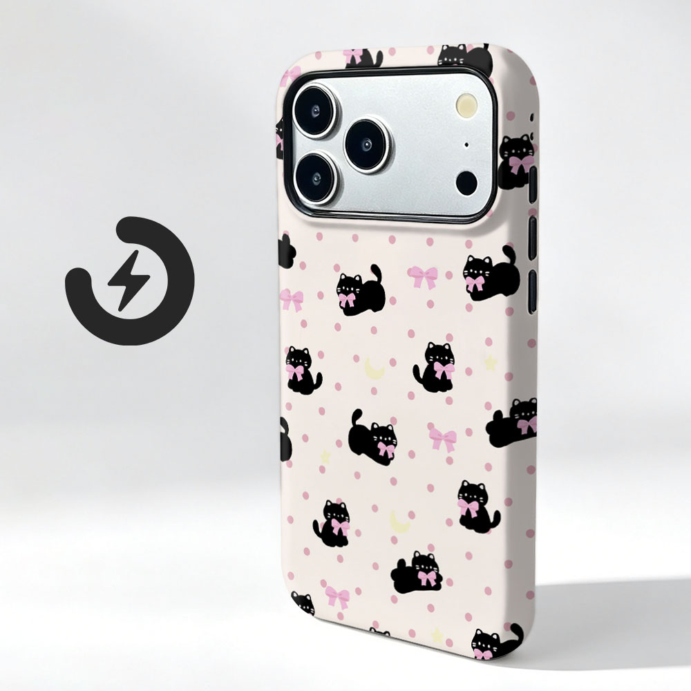 Cute Cat Pattern Magnetic Phon - Vivo X200 评论和价格