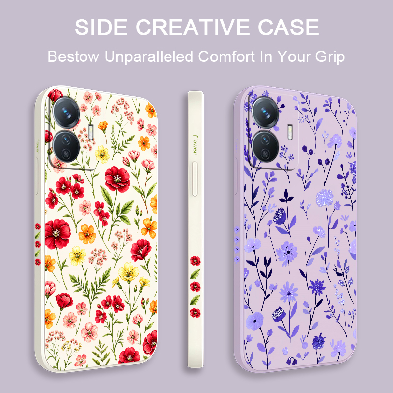 Colorful Flower Phone Case For - Vivo Y28 评论和价格