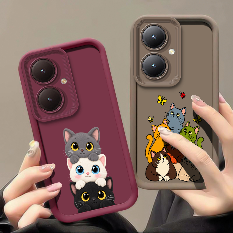 Cute Funny Cat Pattern Phone C - Vivo Y28 评论和价格