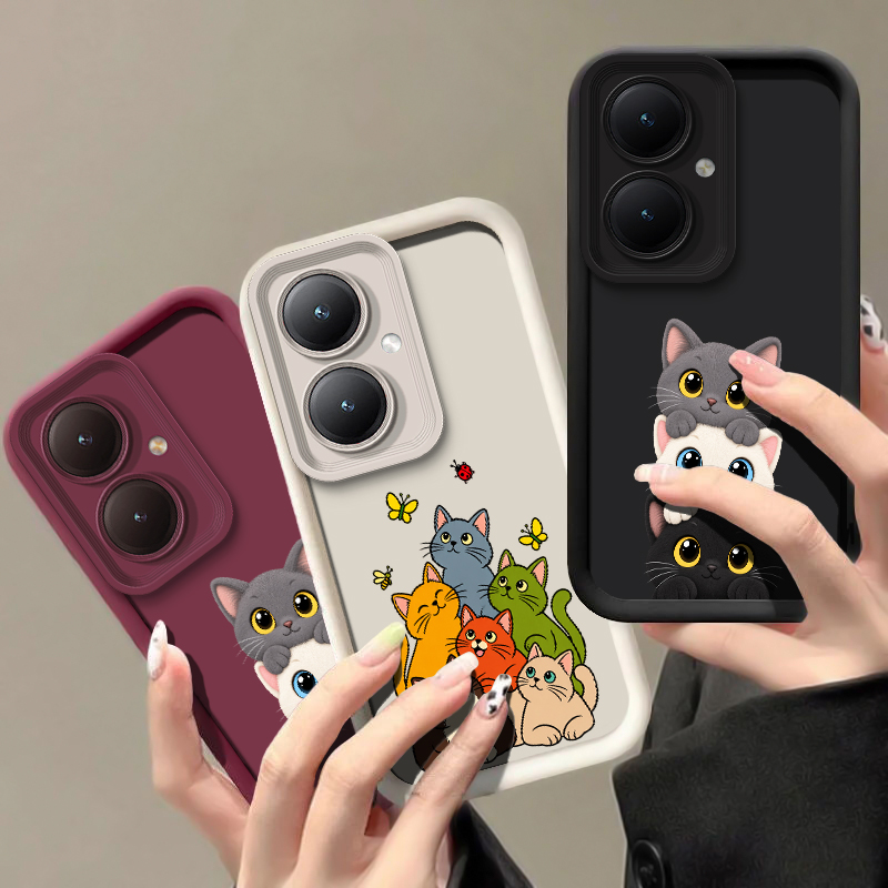 Cute Funny Cat Pattern Phone C - Vivo Y28 评论和价格