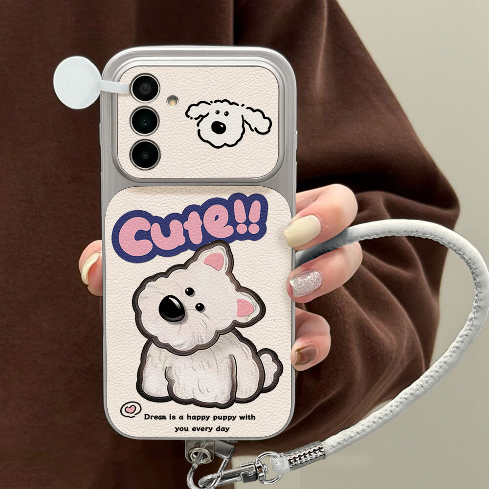 Cute Cartoon Dog Lanyard Phone - Camera Lens Protector 评论和价格
