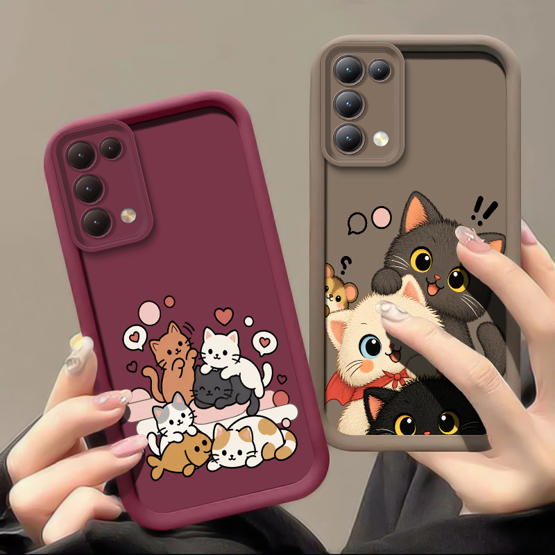 Stacking Cat Phone Case For OP - Realme Note 50 评论和价格